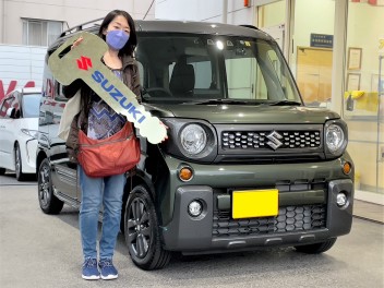 富津市にお住いのK様に、スペーシアギアをご納車いたしました。